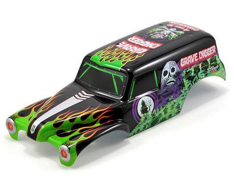 grave digger body for traxxas mini revo|GRAVE DIGGER TRAXXAS MINI E.